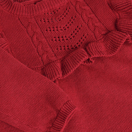 Minymo Rio Red Kjole Ls Strik