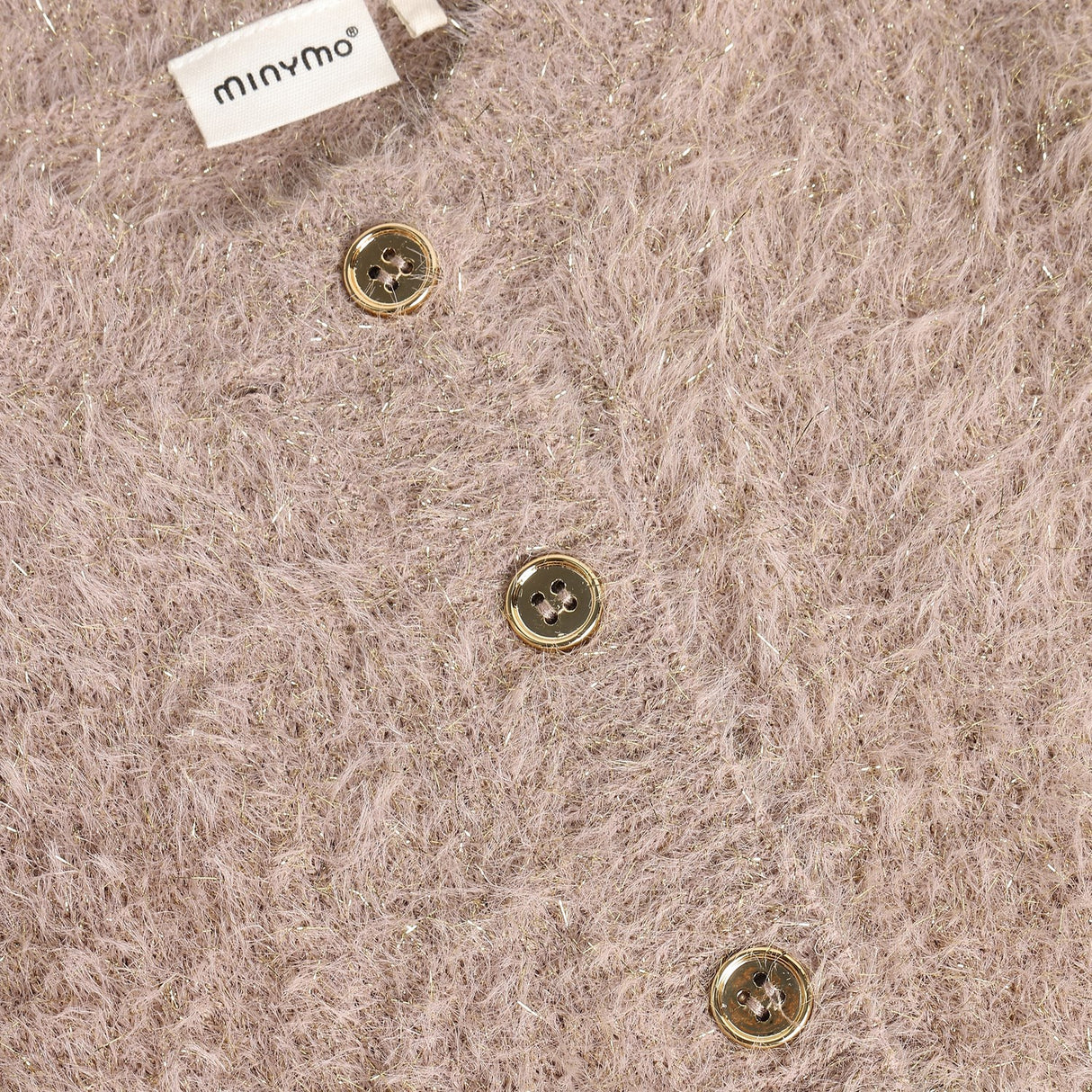 Minymo Bark Cardigan Strik M/ Glitter