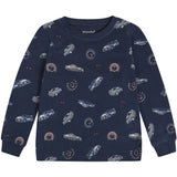 Minymo Dark Sapphire Pyjamas Ls Sæt Aop