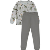 Minymo Profile Gray Pyjamas Ls Sæt Aop