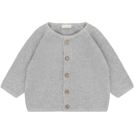 FIXONI Flint Gray Melange Cardigan Strik