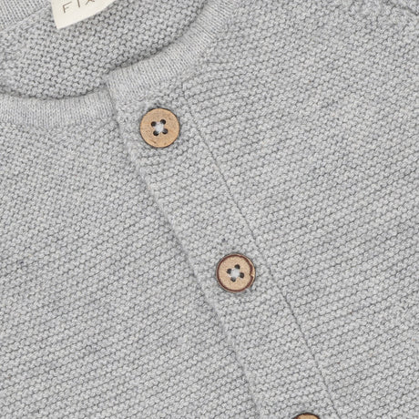FIXONI Flint Gray Melange Cardigan Strik