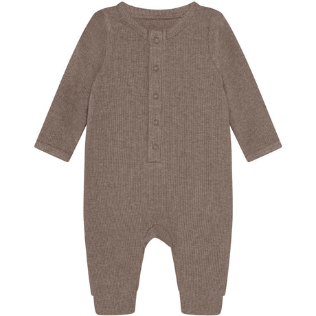 FIXONI Mountain Trial Melange Romper Ls Melange Rib