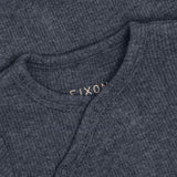 FIXONI Vintage Indigo Melange Slå-om Body Ls Melange Rib