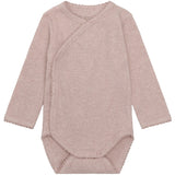 FIXONI Pale Mauve Melange Slå-om Body Ls Melange Rib