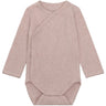 FIXONI Pale Mauve Melange Slå-om Body Ls Melange Rib