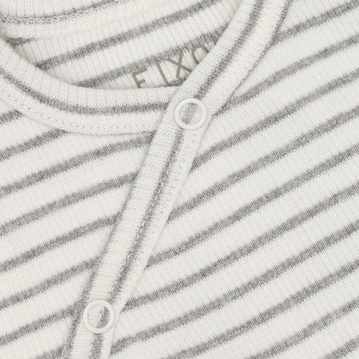 FIXONI Flint Gray Melange Slå-om Body Ls Rib