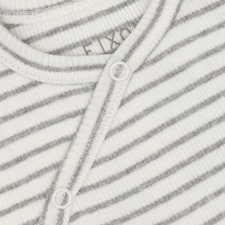 FIXONI Flint Gray Melange Slå-om Body Ls Rib