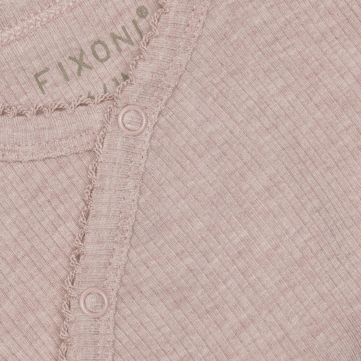 FIXONI Pale Mauve Melange Slå-om Body Ls Melange Rib
