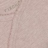 FIXONI Pale Mauve Melange Slå-om Body Ls Melange Rib