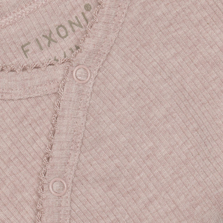 FIXONI Pale Mauve Melange Slå-om Body Ls Melange Rib