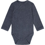 FIXONI Vintage Indigo Melange Slå-om Body Ls Melange Rib