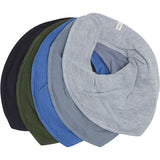 Pippi Blue Bandana Hagesmæk - Solid  (5-Pack)