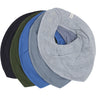 Pippi Blue Bandana Hagesmæk - Solid  (5-Pack)