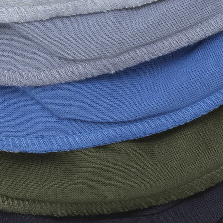Pippi Blue Bandana Hagesmæk - Solid  (5-Pack)