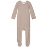 Serendipity Almon/Ecru Baby Suit Stripe Feet
