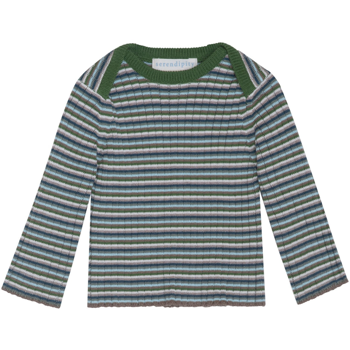 Serendipity Myrtle Stripe Baby Rib Bluse