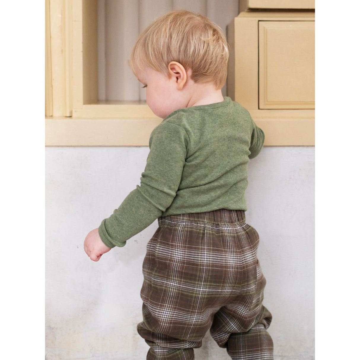 Serendipity Trail Checks Baby Brushed Bukser