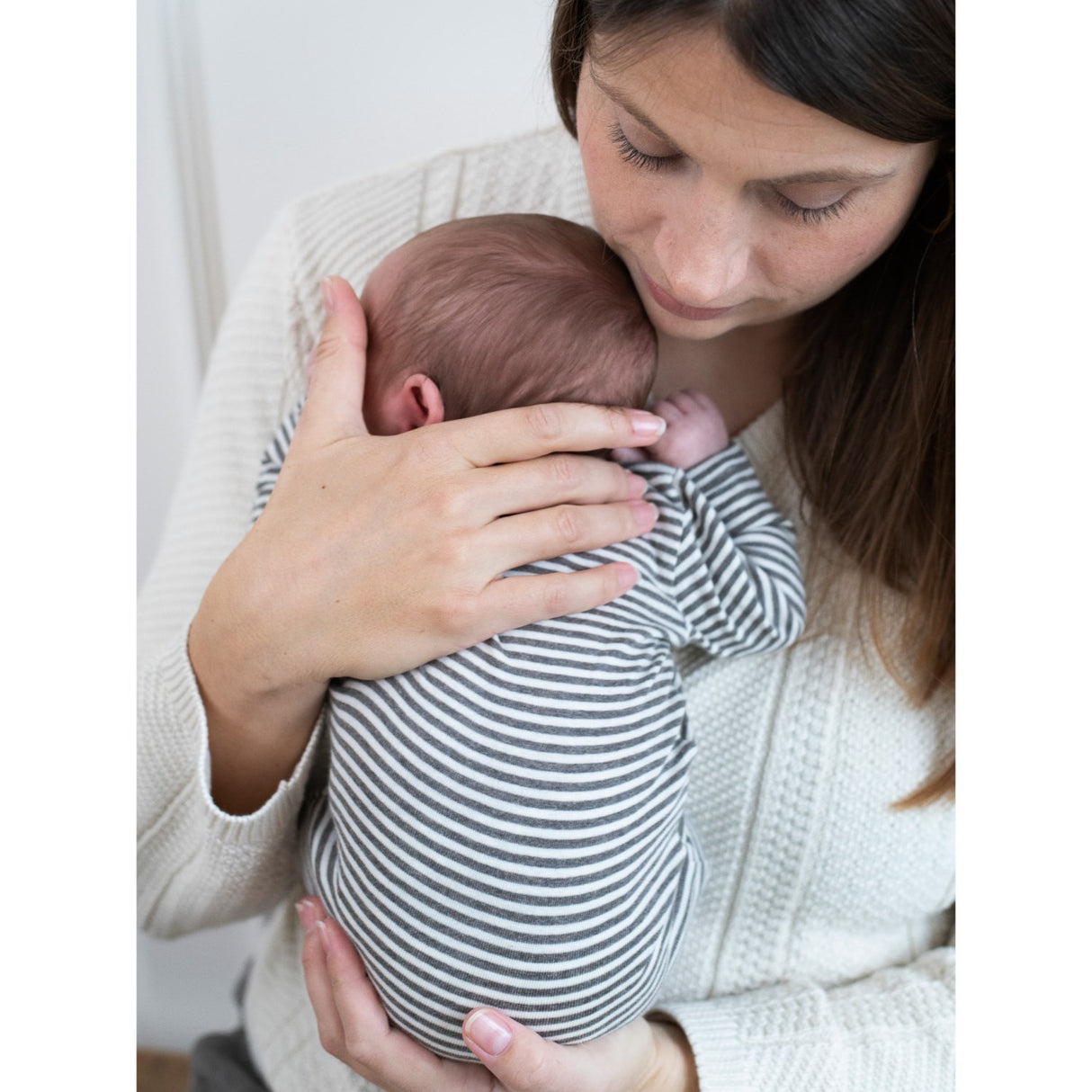 Serendipity Soil/Offwhite Newborn Stripe Dragt