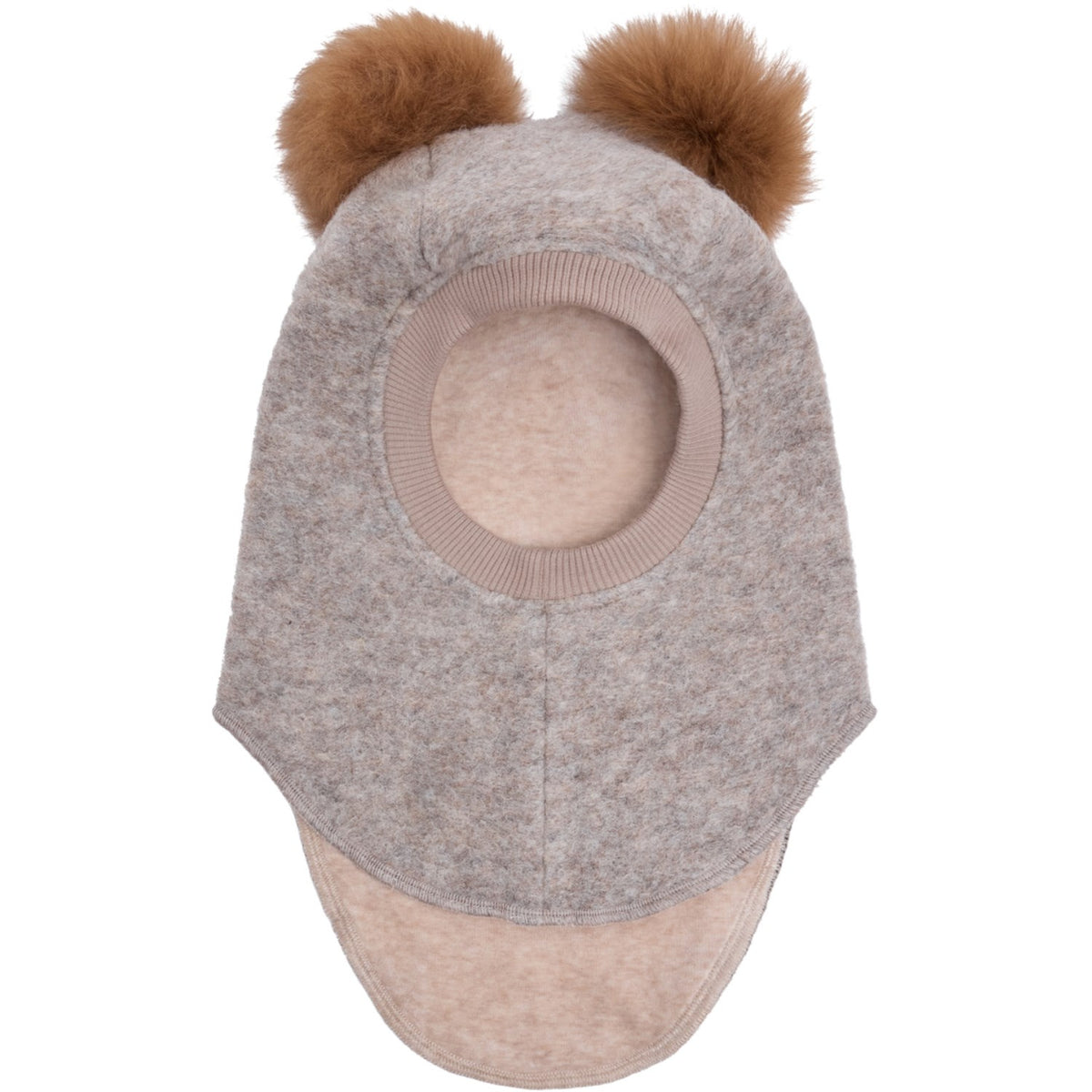 Huttelihut Camel Melange Elefanthue Uld Alpaca Pompoms