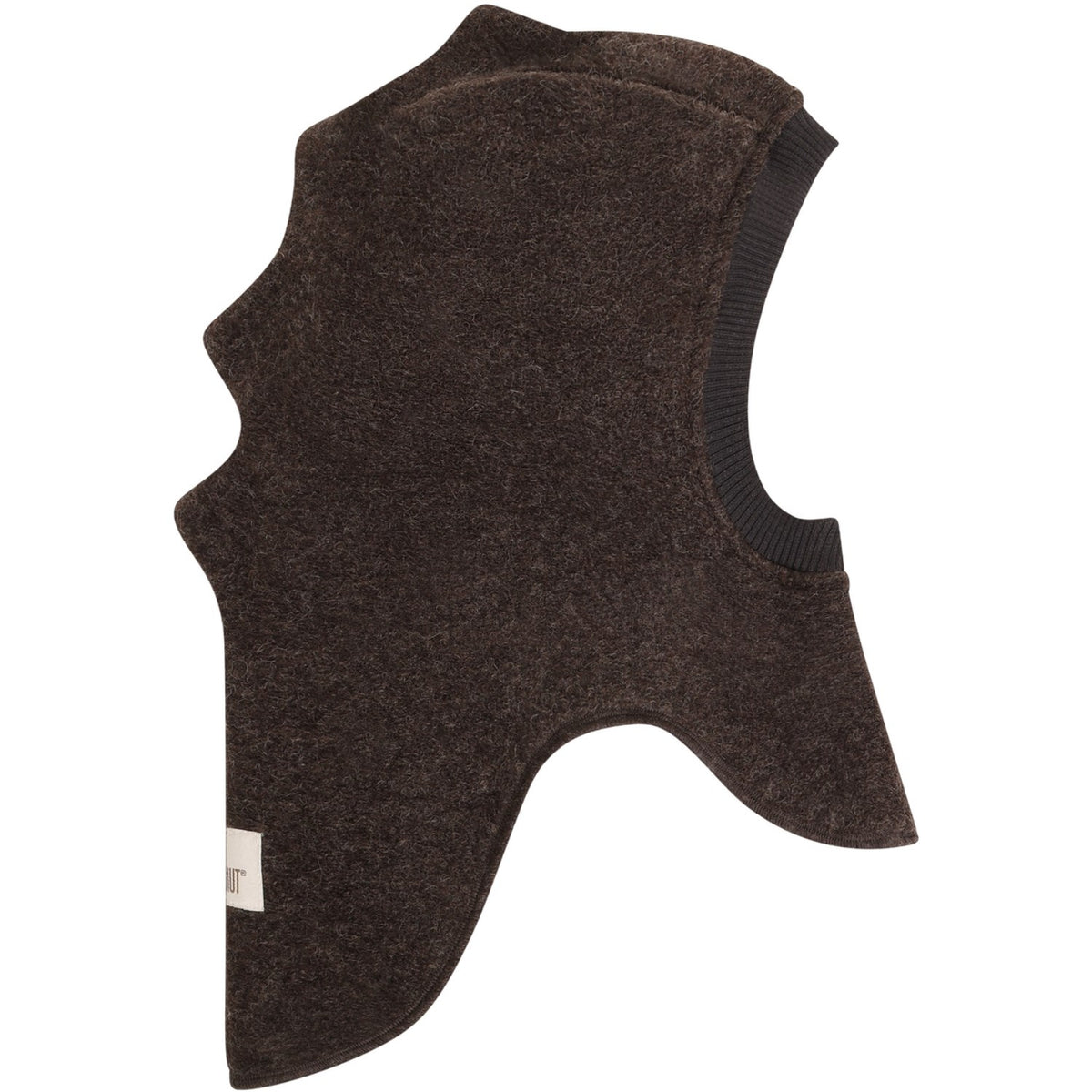 Huttelihut Dark Brown Melange Elefanthue Triangles Uld