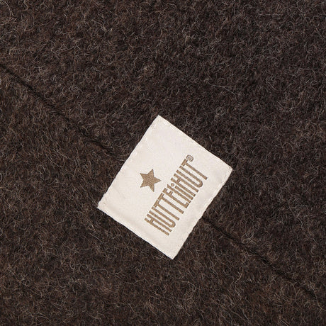 Huttelihut Dark Brown Melange Elefanthue Triangles Uld