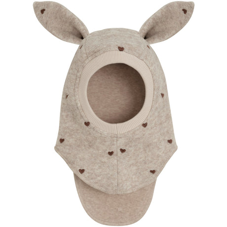 Huttelihut Sand Melange Elefanthue Ears Emb. Uld