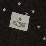 Huttelihut Dark Brown Melange Elefanthue Emb. Uld