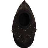 Huttelihut Dark Brown Melange Elefanthue Emb. Uld