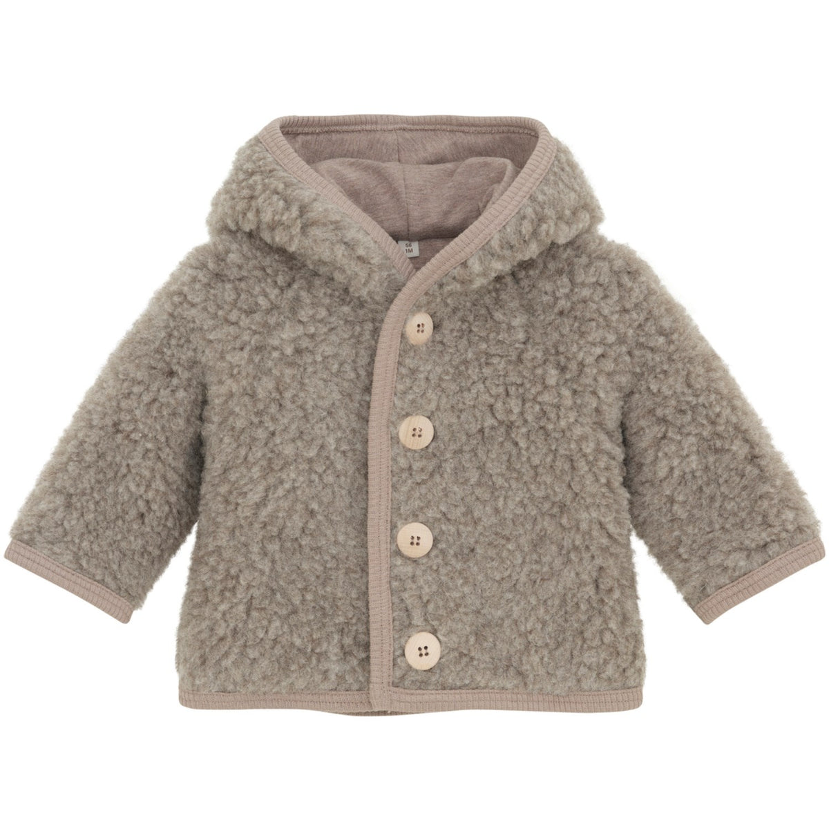 Huttelihut Camel Melange Jakke Pixie Uld Bamse M/ Lin