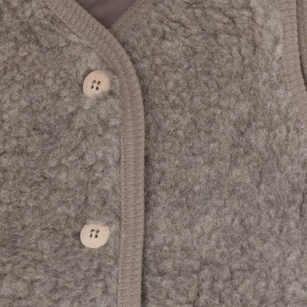 Huttelihut Camel Melange Vest Uld Bamse M/ Lining