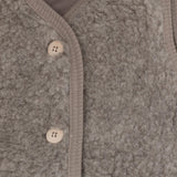 Huttelihut Camel Melange Vest Uld Bamse M/ Lining
