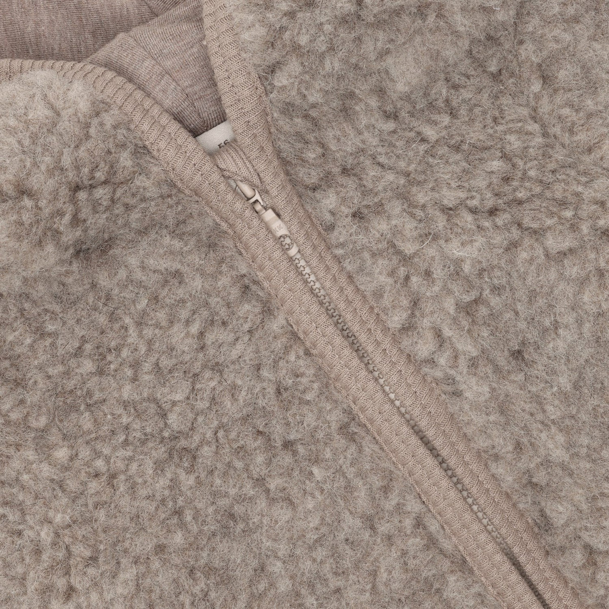 Huttelihut Camel Melange Køredragt Uld Bamse M/ Lining