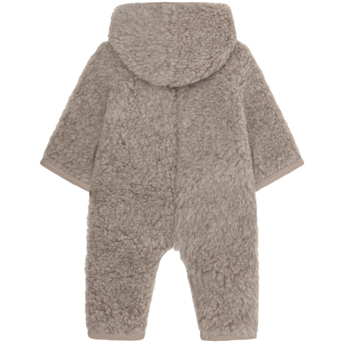 Huttelihut Camel Melange Køredragt Uld Bamse M/ Lining