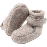Huttelihut Camel Melange Støvler Uld M/ Velcro