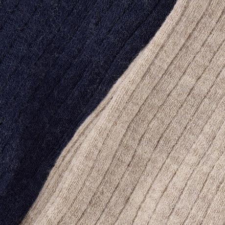 Huttelihut Dark Navy Uld Rib Stockings 2-Pak