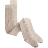 Huttelihut Camel Melange Uld Rib Stockings 2-Pak