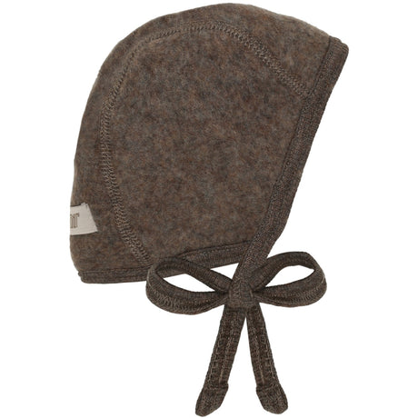 Huttelihut Brown Melange Bonnet Uld Fleece