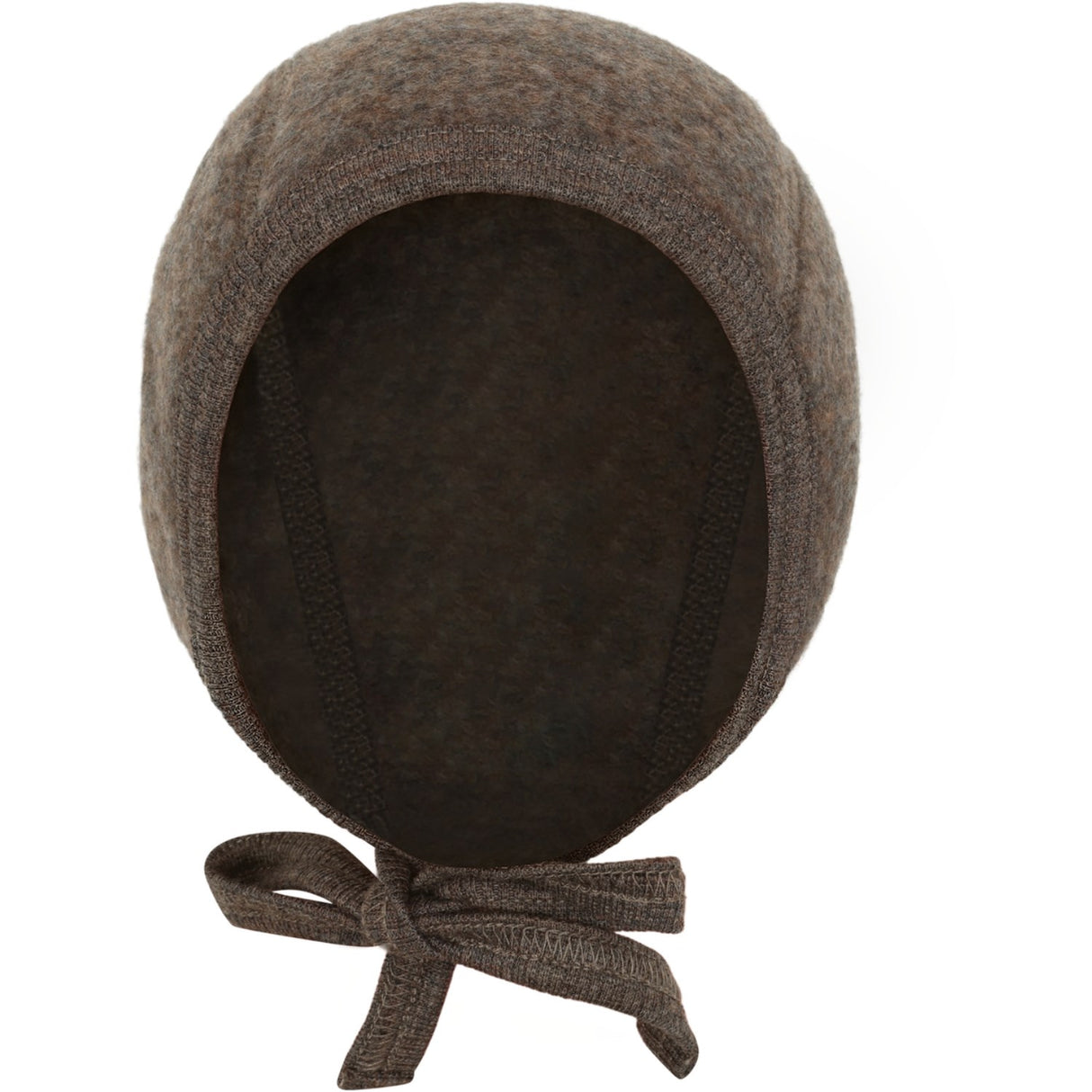 Huttelihut Brown Melange Bonnet Uld Fleece