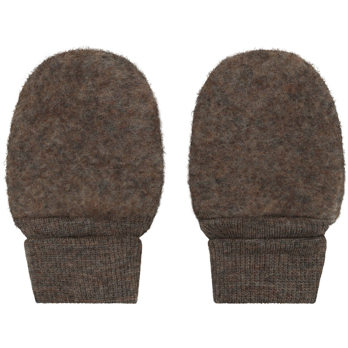 Huttelihut Brown Melange Vanter Uld Fleece