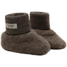 Huttelihut Brown Melange Footies Uld Fleece
