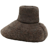 Huttelihut Brown Melange Footies Uld Fleece