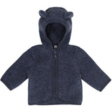 Huttelihut Ombre Blue Melange Jakke Ears Uld Fleece