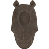 Huttelihut Brown Melange Elefanthue Ears Uld Rib