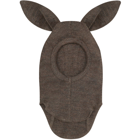 Huttelihut Brown Melange Elefanthue Ears Uld Rib