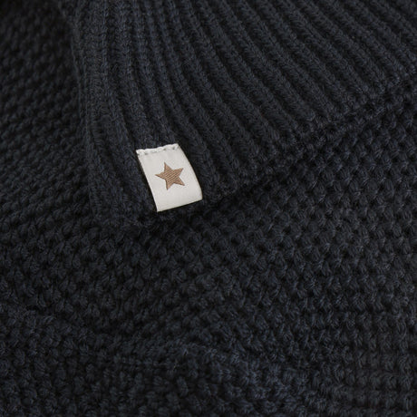 Huttelihut Dark Navy Elefanthue Uld Strik Windstop