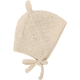 Huttelihut Off-White Bonnet Ears Alpaca Uld Strik