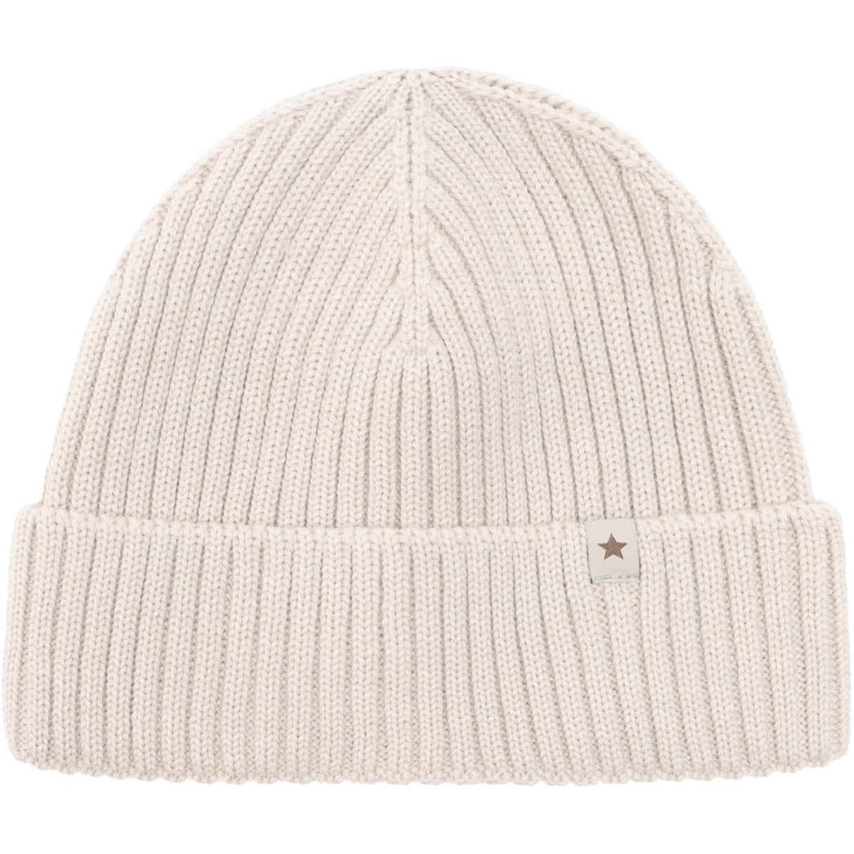 Huttelihut Sand Melange Beanie Uld Strik