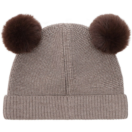 Huttelihut Cinder Melange Beanie Uld Strik Pompoms