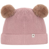 Huttelihut Woodrose Beanie Uld Strik Pompoms